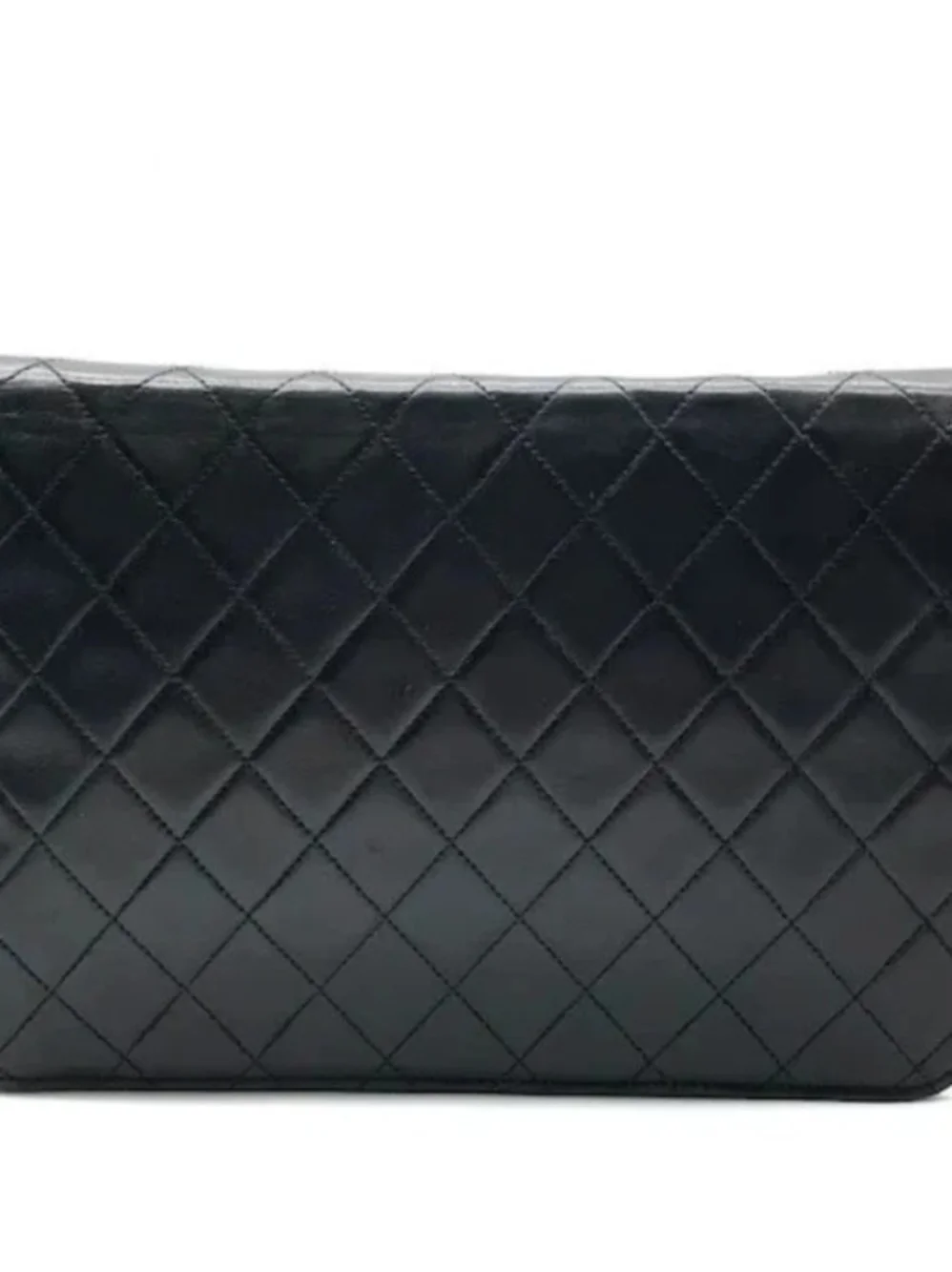 CHANEL Black Quilted Leather Shoulder Bag with Gold Hardware